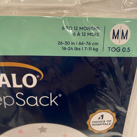 Halo Sleep Sack Twinkle Pink Size Medium 6-12 months TOG 0.5 NWT - Picture 4 of 8